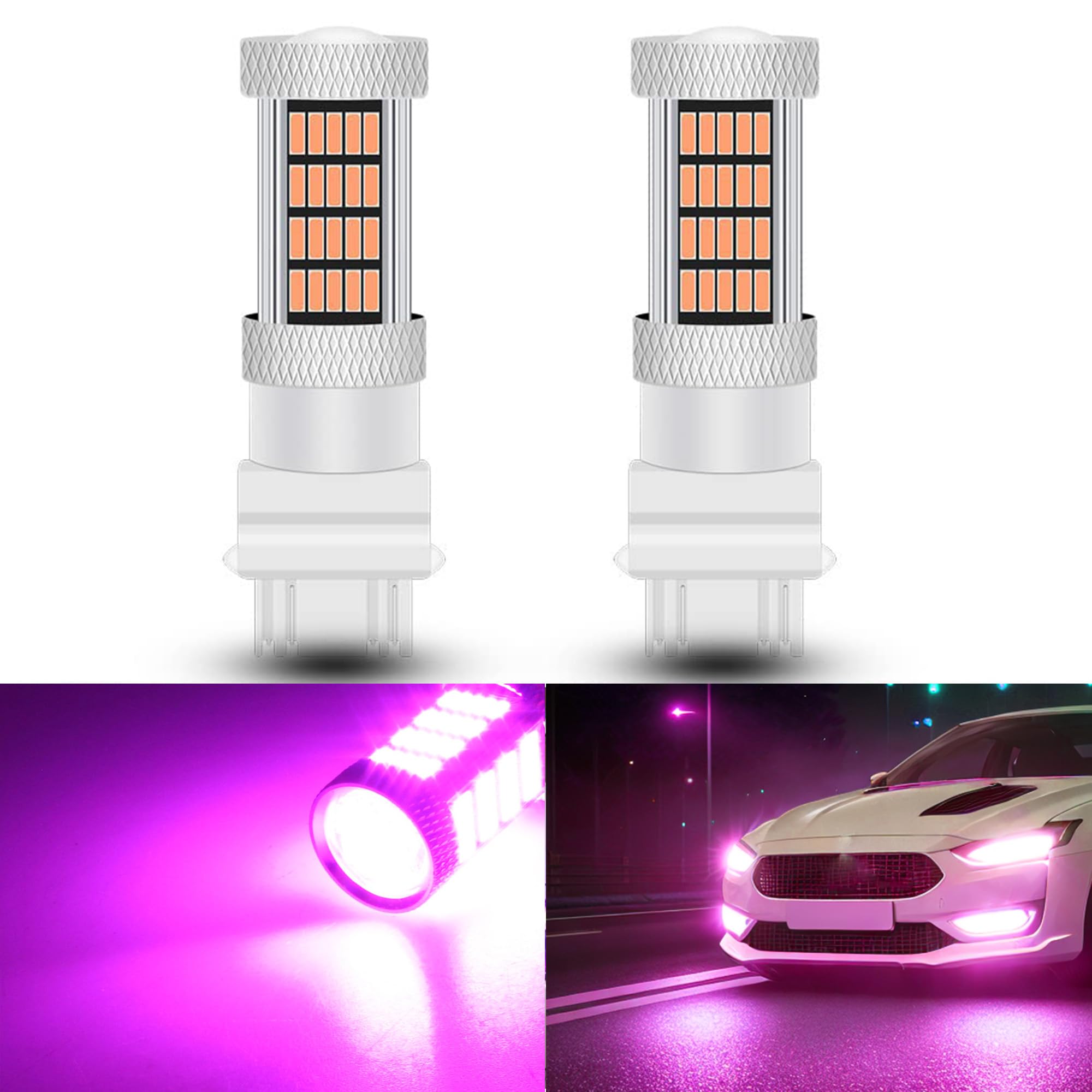 Amazon.com: GLOFE High Power 92smd LED Bulbs 14000K Pink Purple